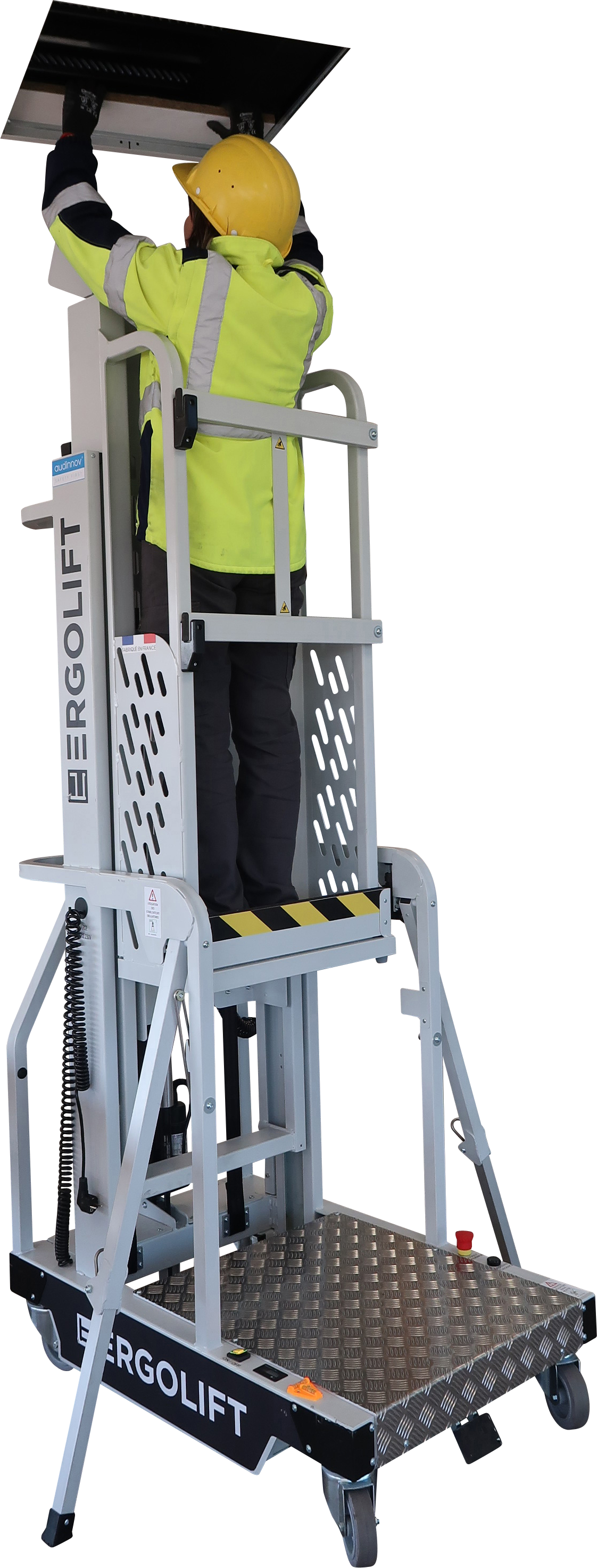 Ergolift® 60x60 : Electric lifting workstation with reduced dimensions