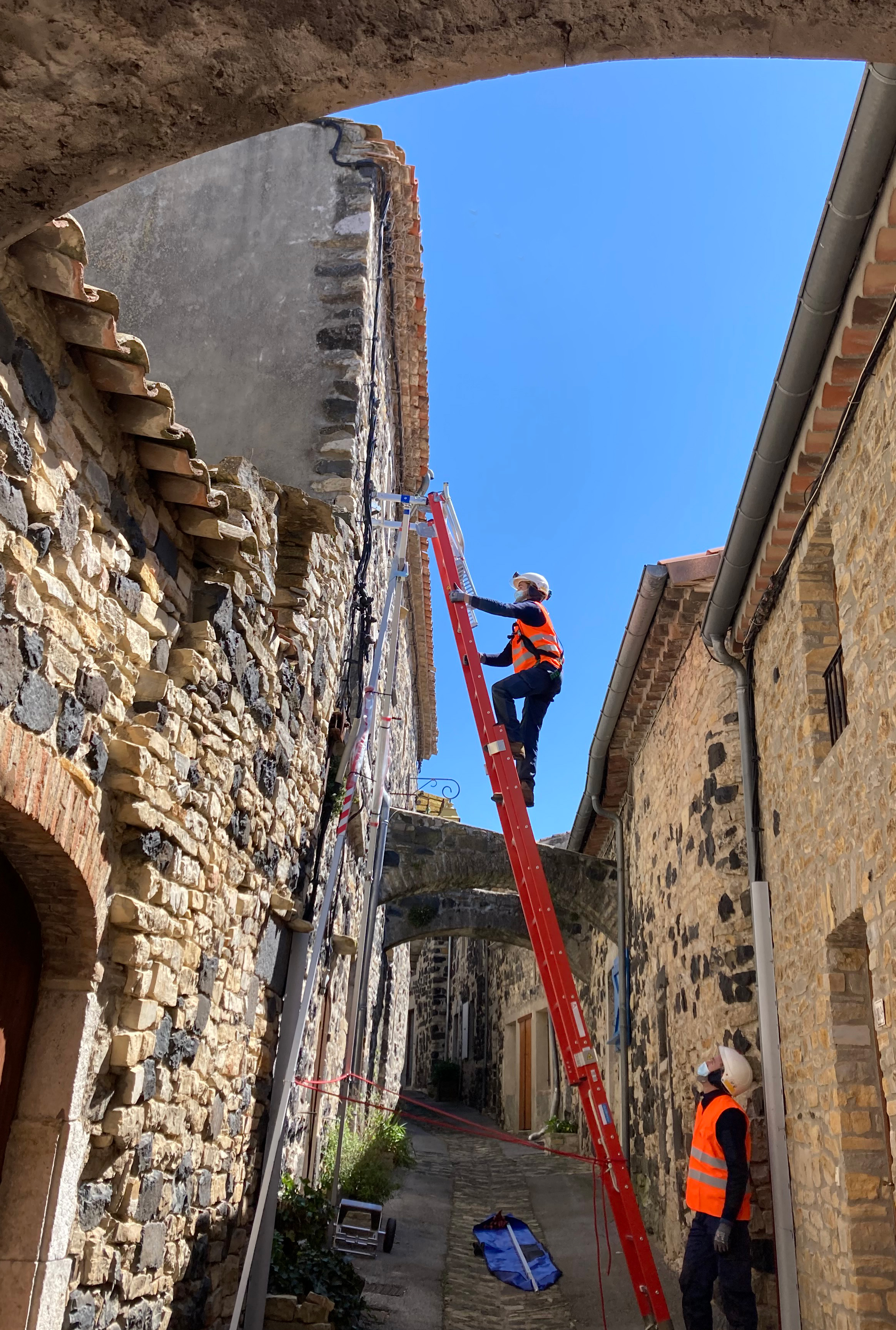 Échelle de secours incendie 2 étages 5 m - ISOP France